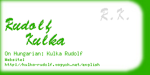 rudolf kulka business card